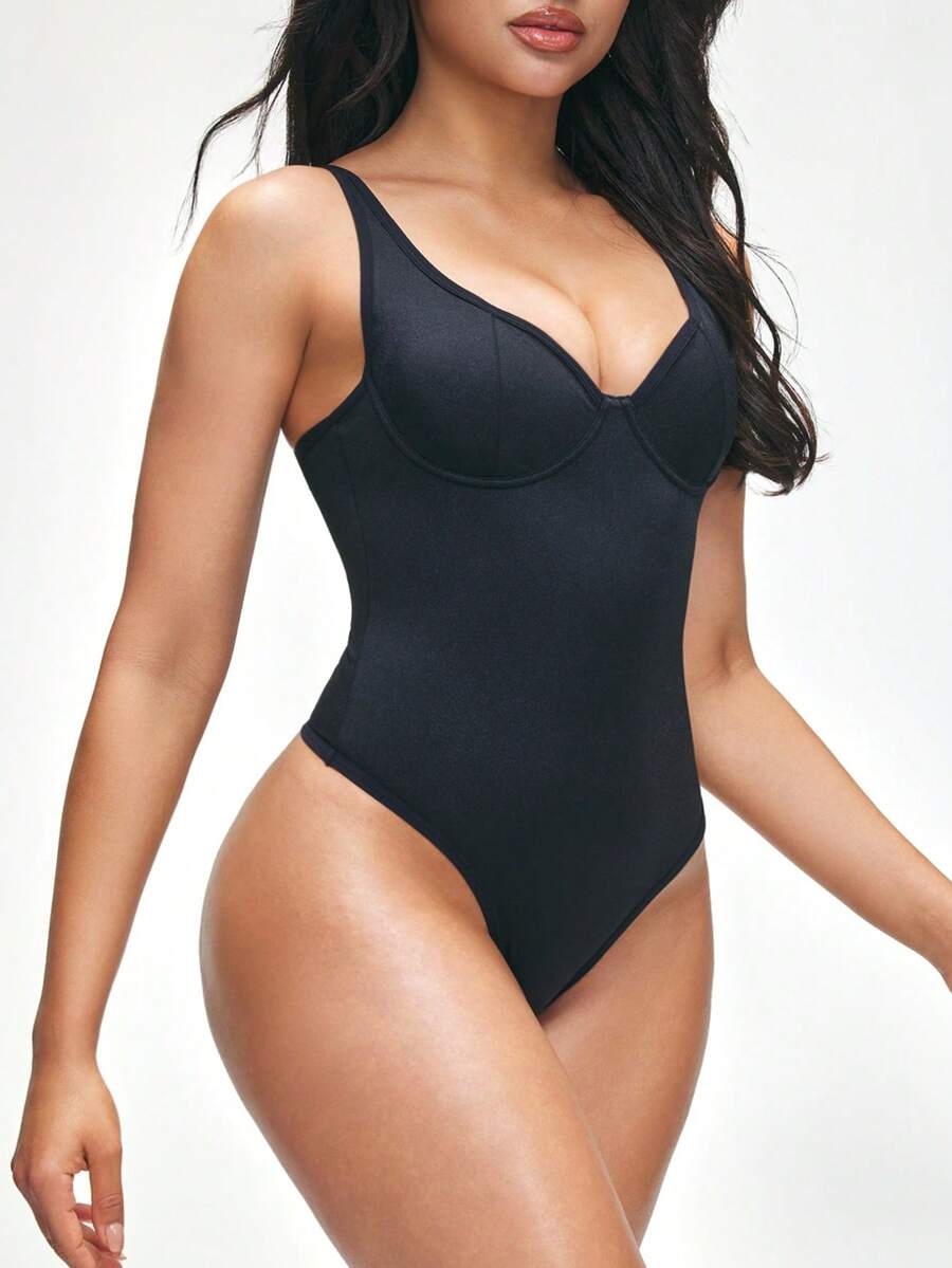 Body Moldeador Escote V Profundo